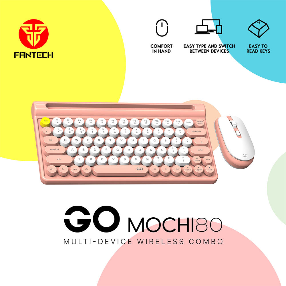 Fantech mochi wk897 wireless keyboard mouse combo set - Fun Touch