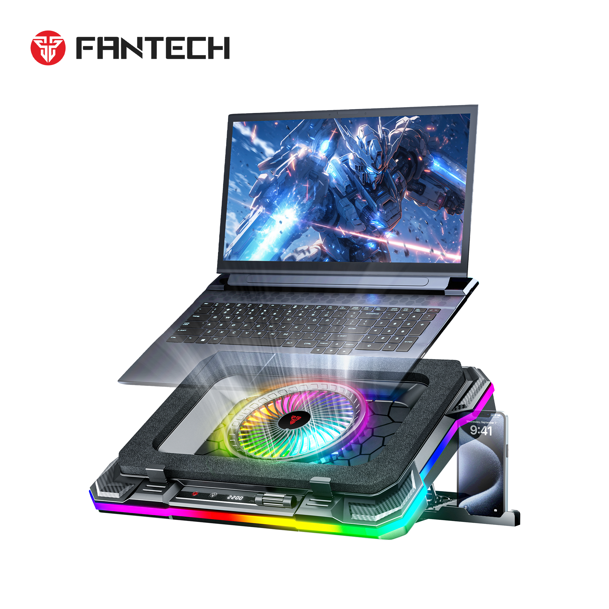 FANTECH NC22 NOTEBOOK COOLER LAPTOP COOLING PAD Cooling Stands