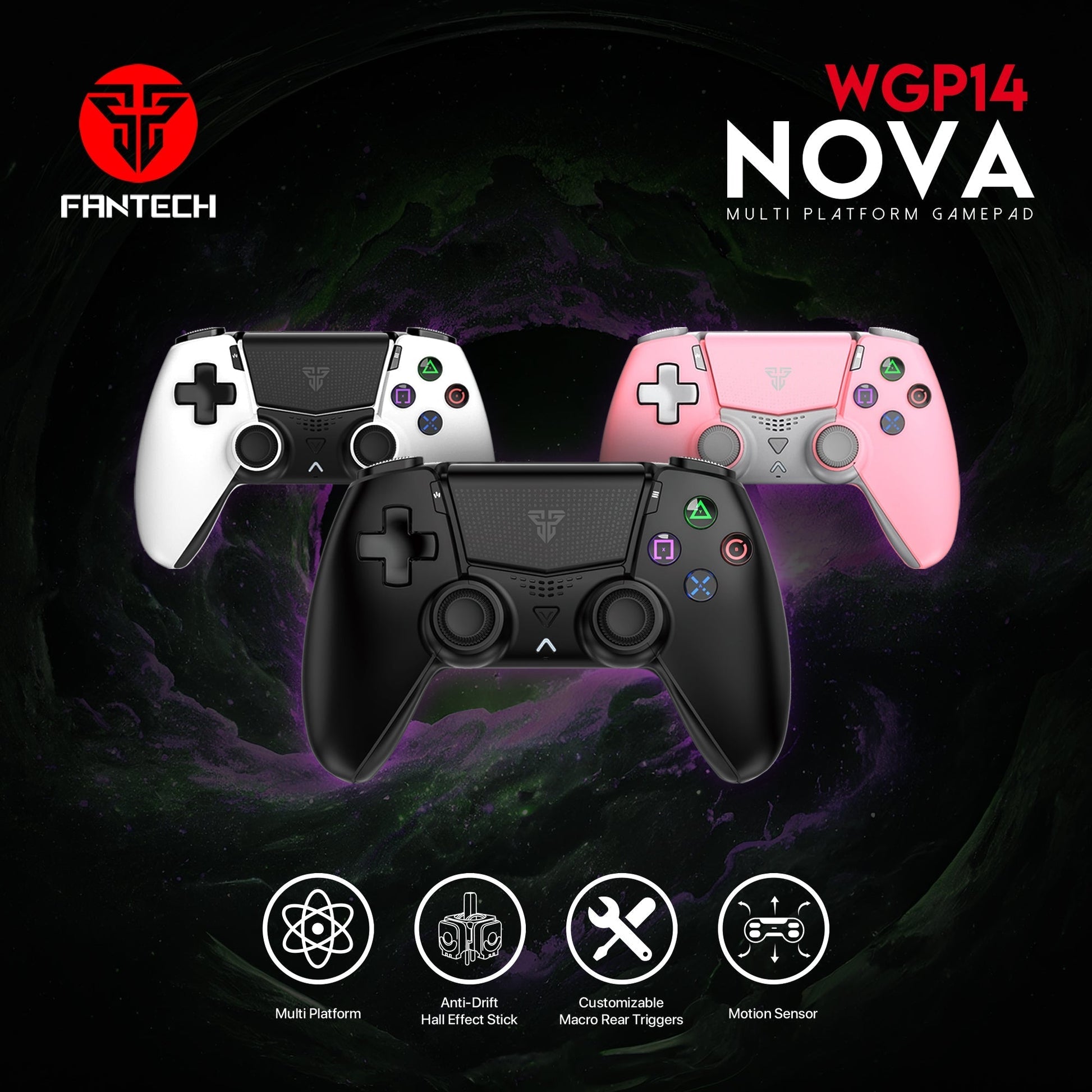 Fantech NOVA WGP14 MULTI PLATFORM Hall Effect Gamepad Console