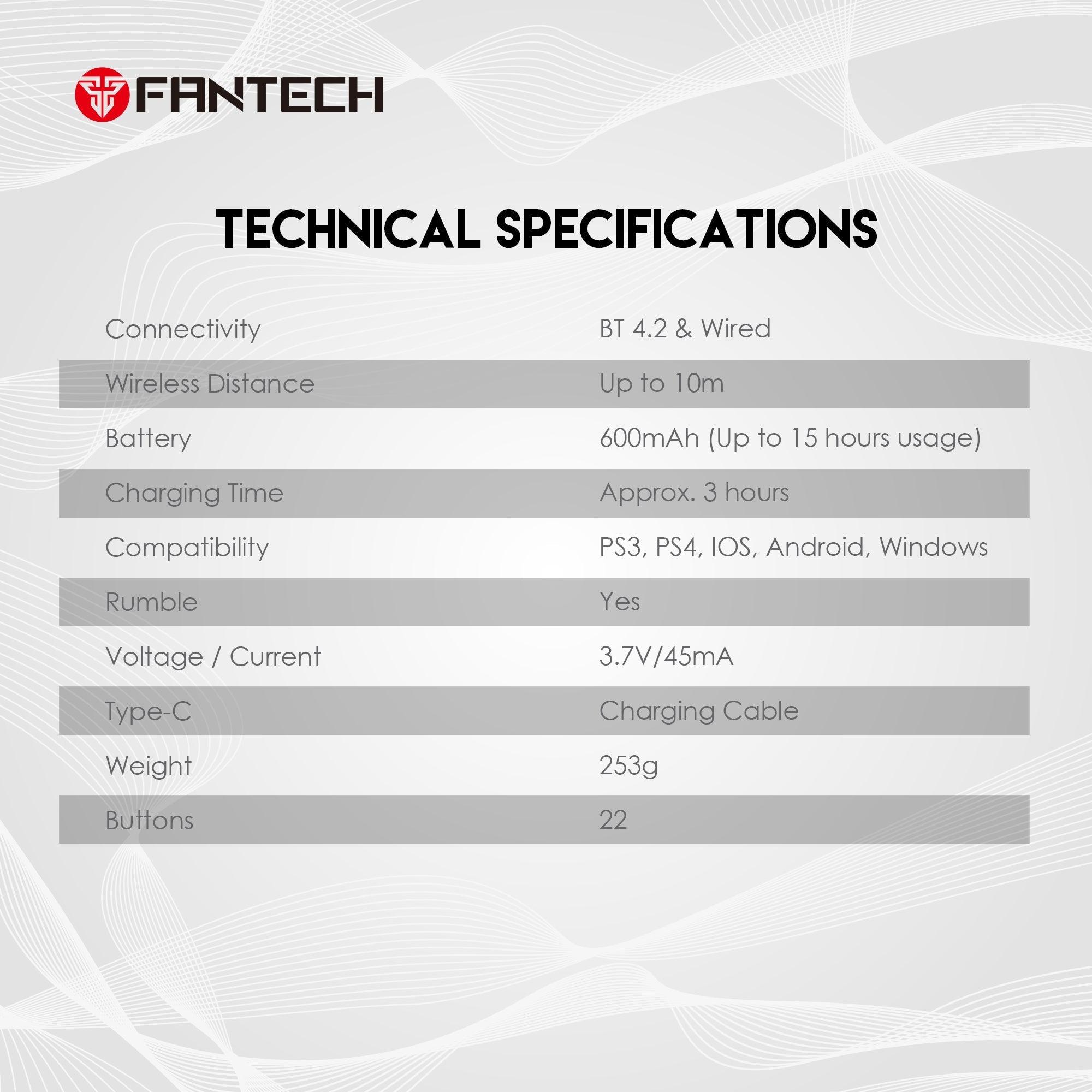 Fantech nova wgp14 multi-platform hall effect gamepad