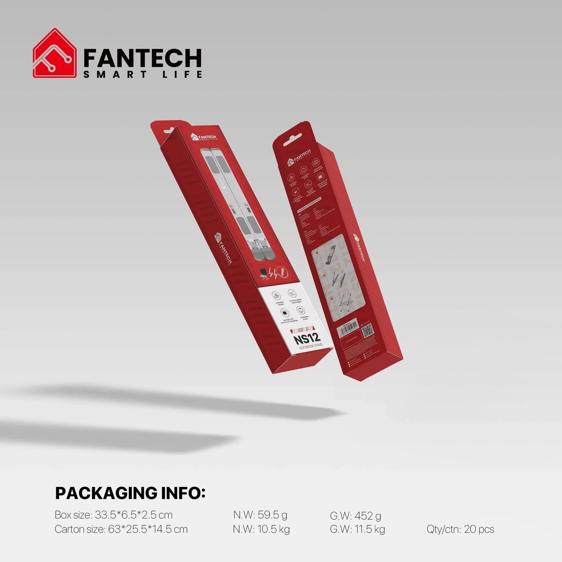 Fantech ns12 laptop stand computer risers & stands