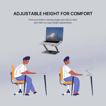 Fantech ns30 notebook stand and cooling fan rgb computer risers & stands
