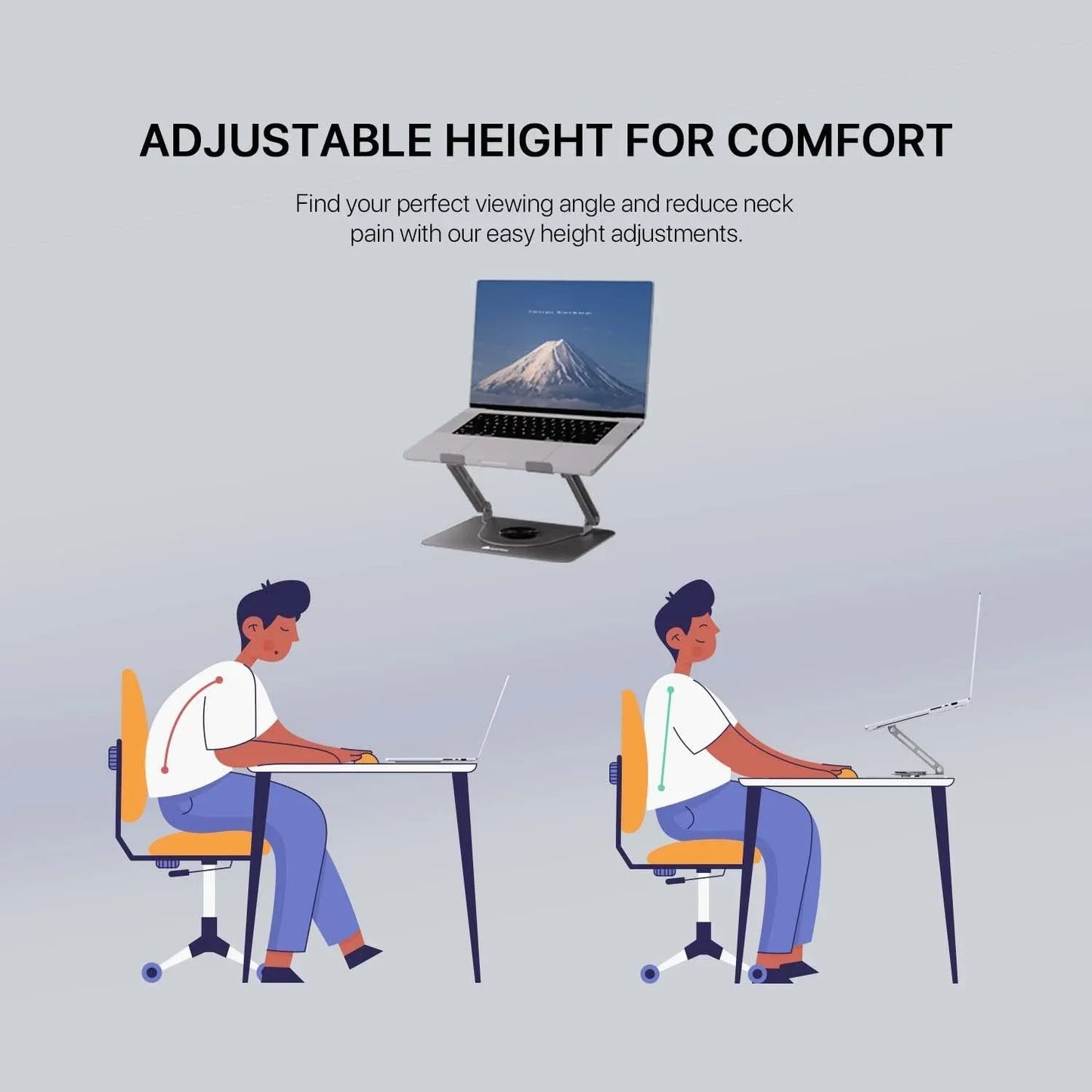 Fantech ns30 notebook stand and cooling fan rgb computer risers & stands