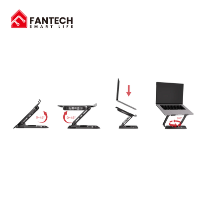 Fantech ns30 notebook stand and cooling fan rgb computer risers & stands