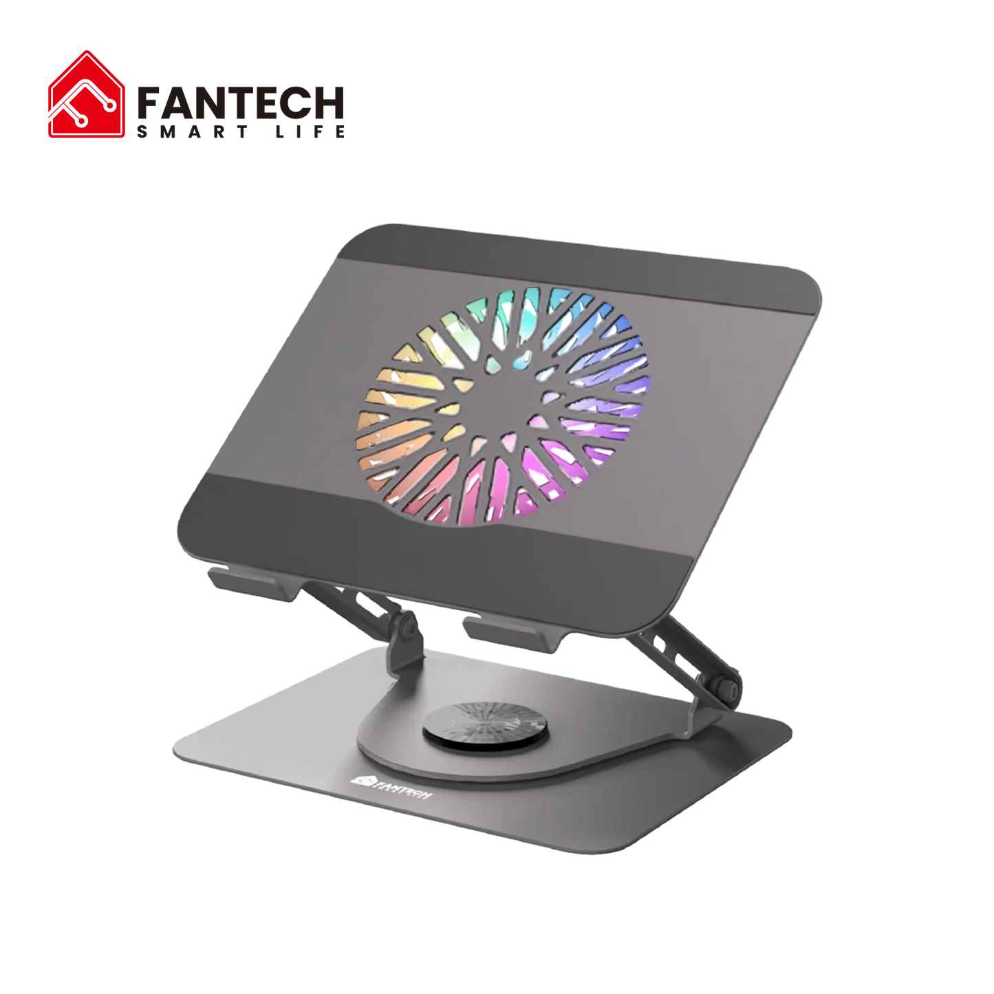 Fantech ns30 notebook stand and cooling fan rgb computer risers & stands