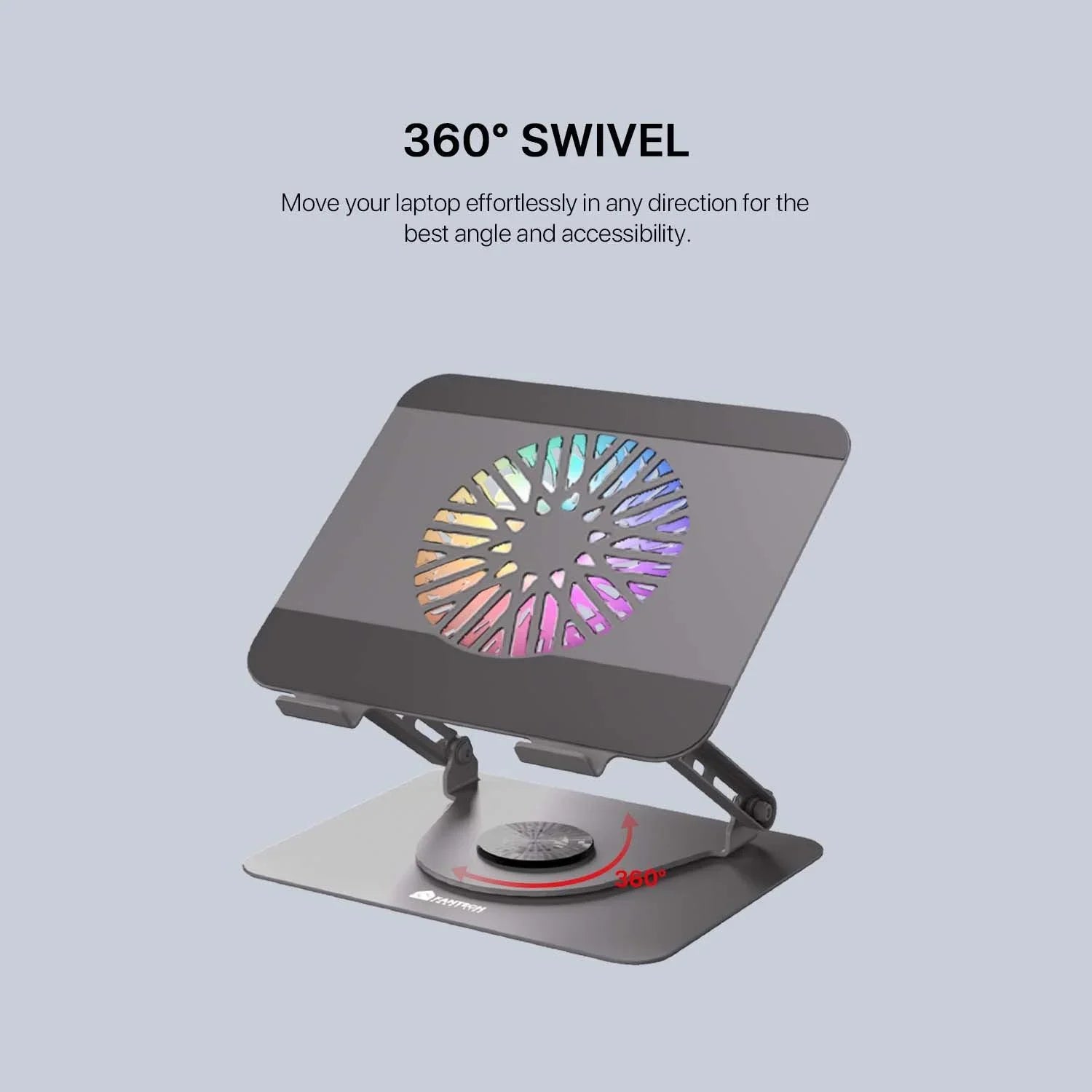 Fantech ns30 notebook stand and cooling fan rgb computer risers & stands