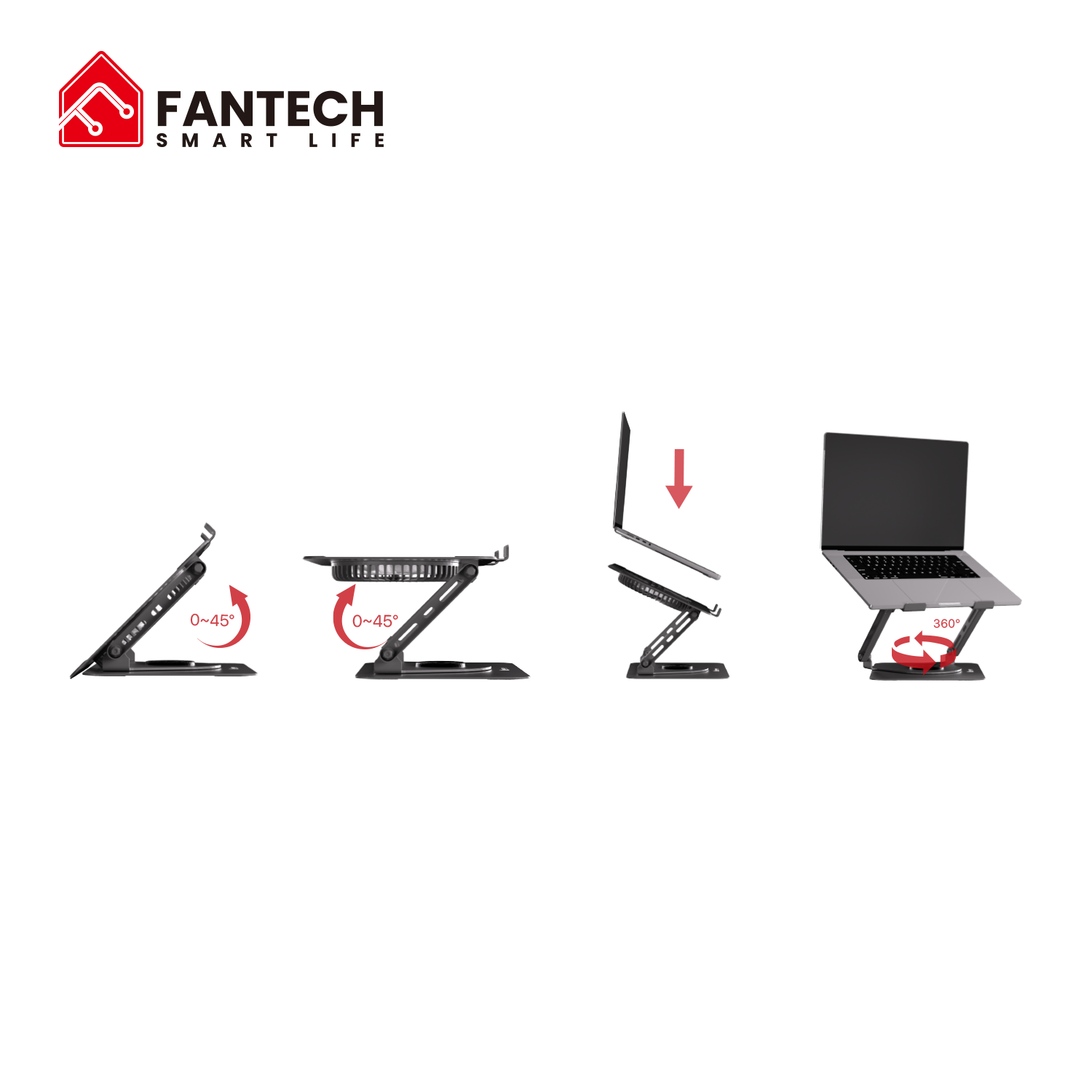 Fantech NS30 Notebook Stand And Cooling Fan RGB Cooling Stands