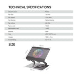 Fantech NS30 Notebook Stand And Cooling Fan RGB Cooling Stands