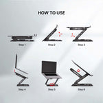 Fantech NS30 Notebook Stand And Cooling Fan RGB Cooling Stands