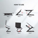 Fantech NS30 Notebook Stand And Cooling Fan RGB Cooling Stands