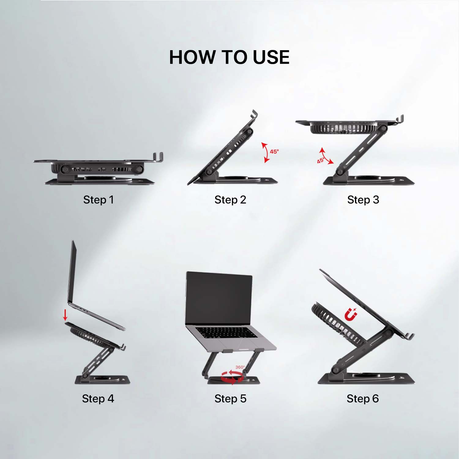 Fantech NS30 Notebook Stand And Cooling Fan RGB Cooling Stands
