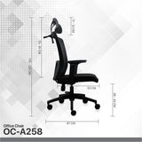 Fantech oc-a258 office chair – black - Fun Touch