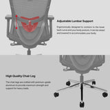 FANTECH OCA259 PRO OFFICE CHAIR (BLACK) Desk & Chair