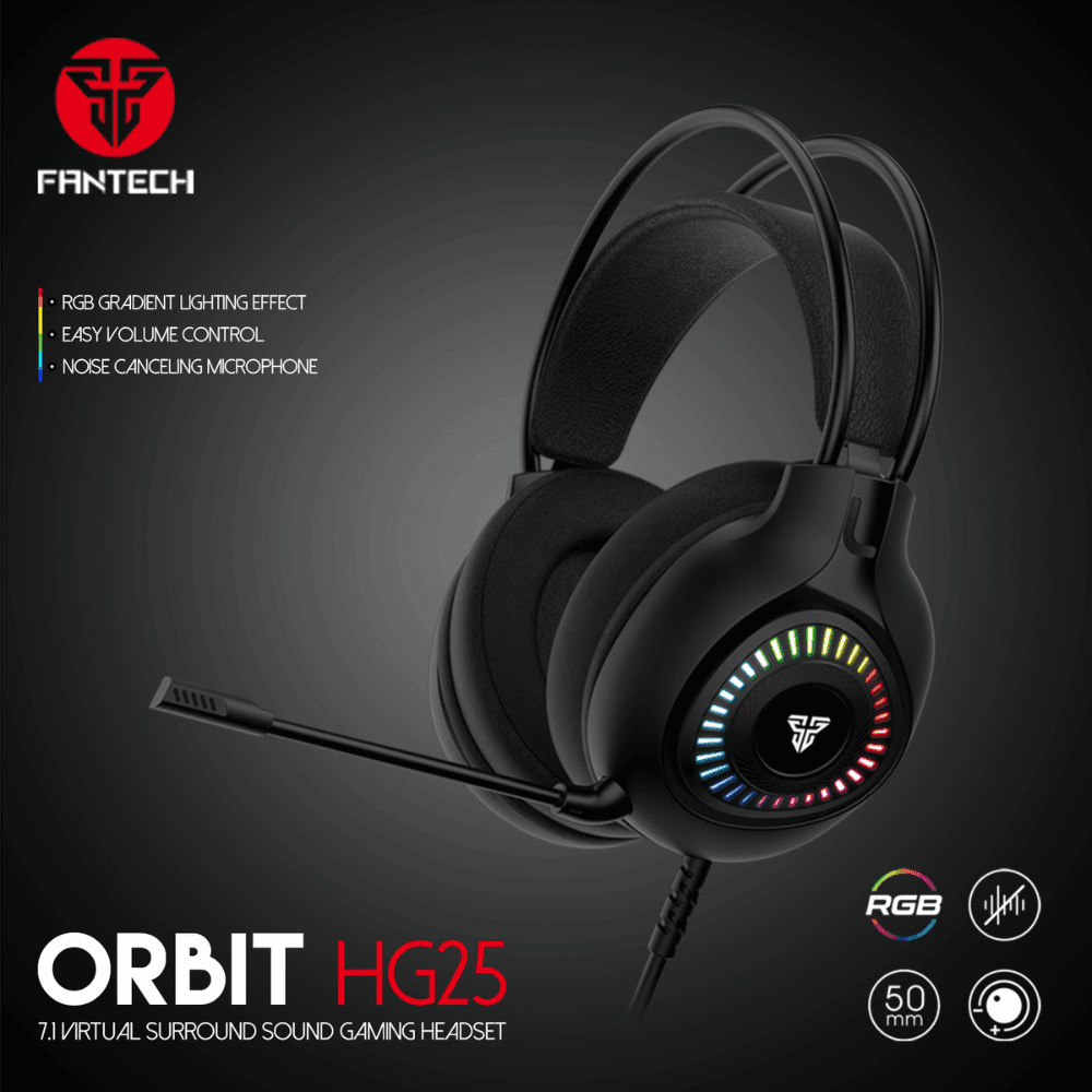 Fantech Orbit HG25 7.1 virtual surround sound gaming headset JOD 16