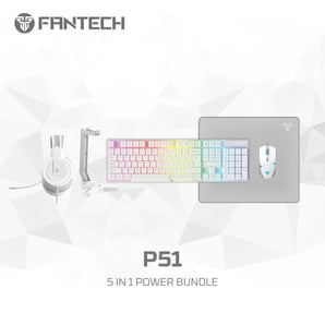Fantech p51 power bundle gaming keyboard and mouse keyboard trays & platforms
