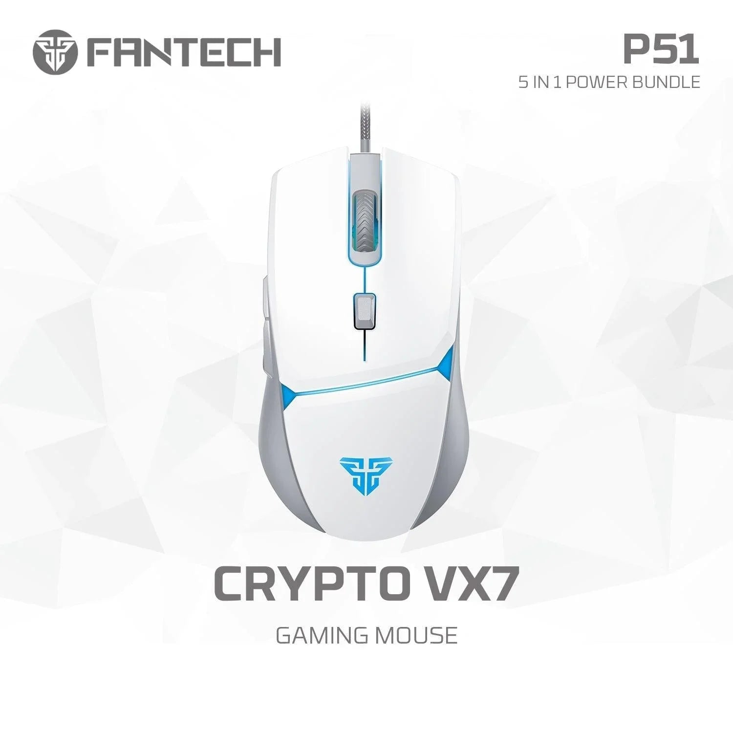 Fantech p51 power bundle gaming keyboard and mouse keyboard trays & platforms