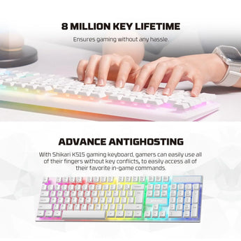 Fantech p51 power bundle gaming keyboard and mouse keyboard trays & platforms