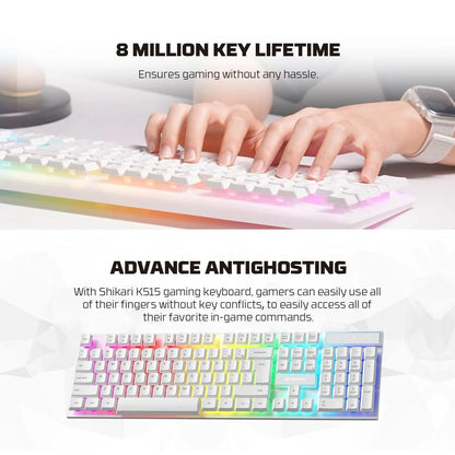 Fantech p51 power bundle gaming keyboard and mouse keyboard trays & platforms
