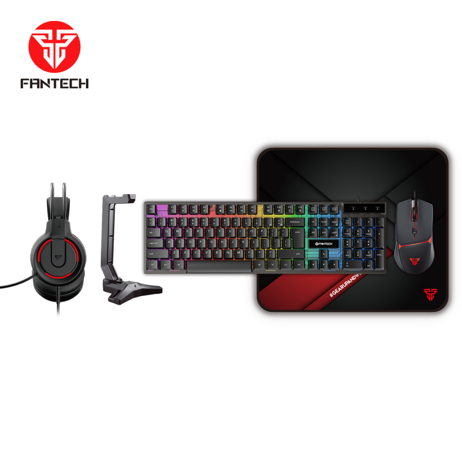 FANTECH P51 Power Bundle Gaming Keyboard and Mouse Bundle