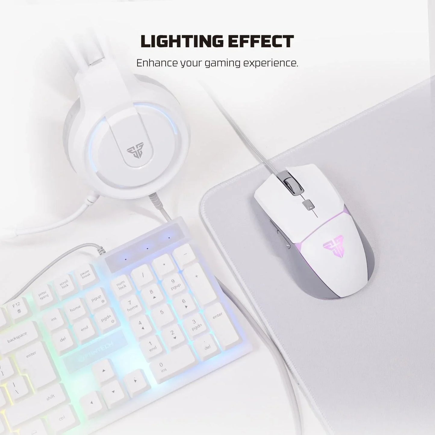 Fantech p51 power bundle gaming keyboard and mouse keyboard trays & platforms