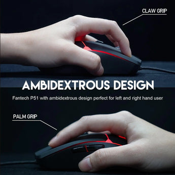 Fantech p51 power bundle gaming keyboard and mouse
