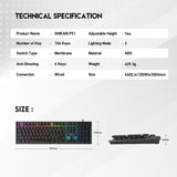 Fantech p51 power bundle gaming keyboard and mouse - Fun Touch