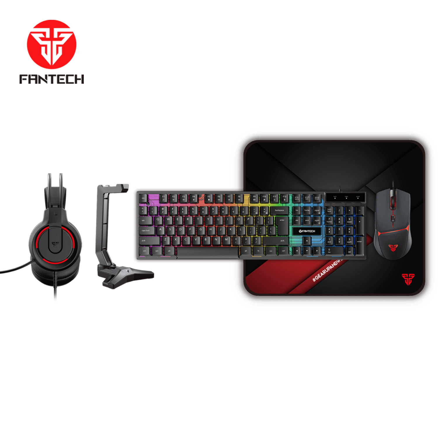 Fantech p51 power bundle gaming keyboard and mouse - Fun Touch