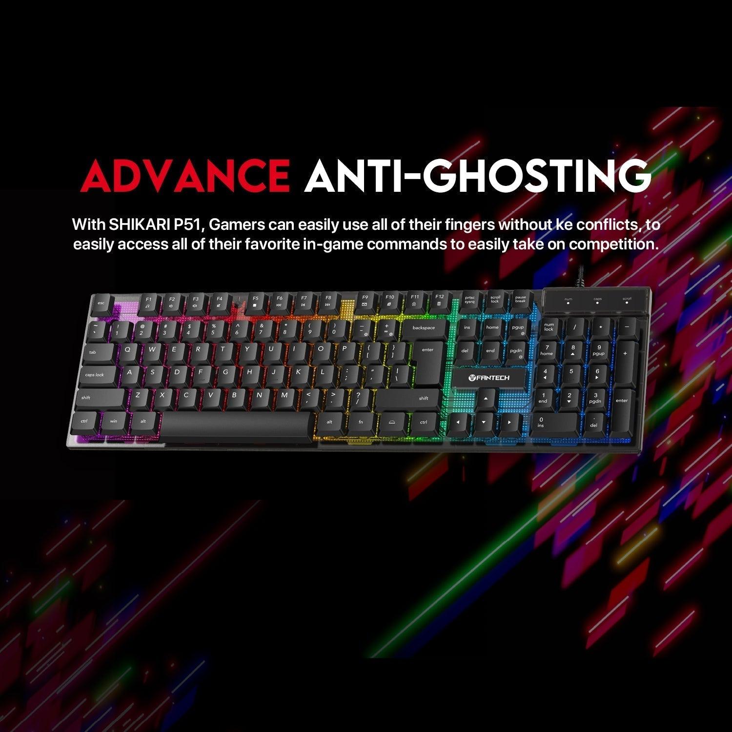 Fantech p51 power bundle gaming keyboard and mouse - Fun Touch