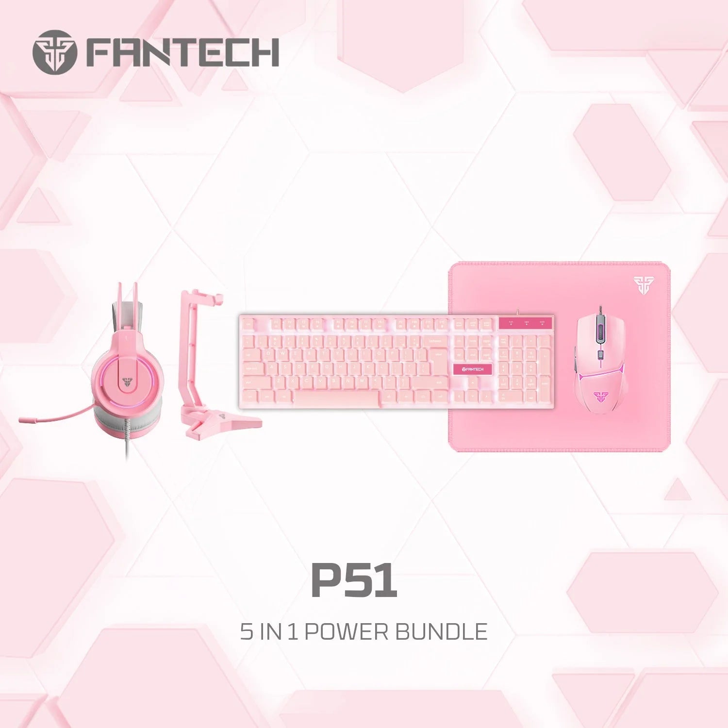 FANTECH P51 Power Bundle Gaming Keyboard and Mouse JOD 30