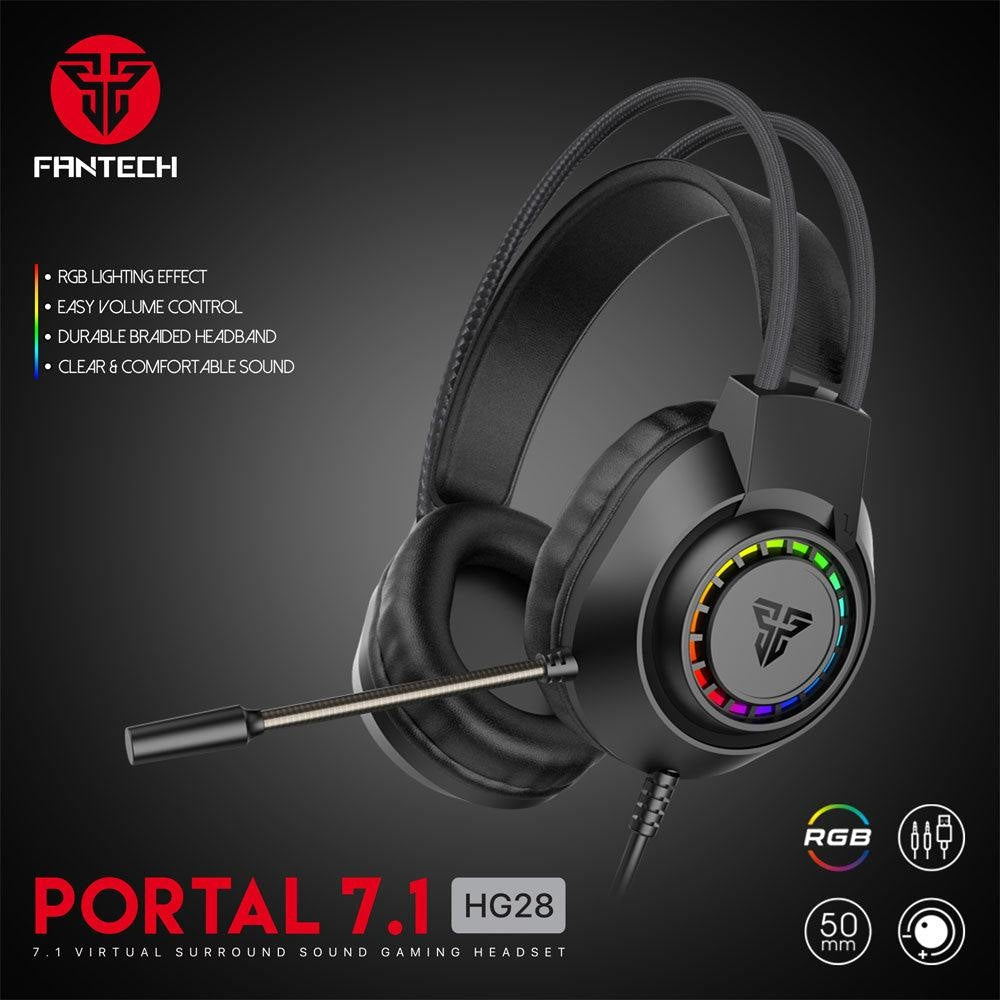 Fantech Portal 7.1 HG28 Virtual Surround Gaming Headset Audio