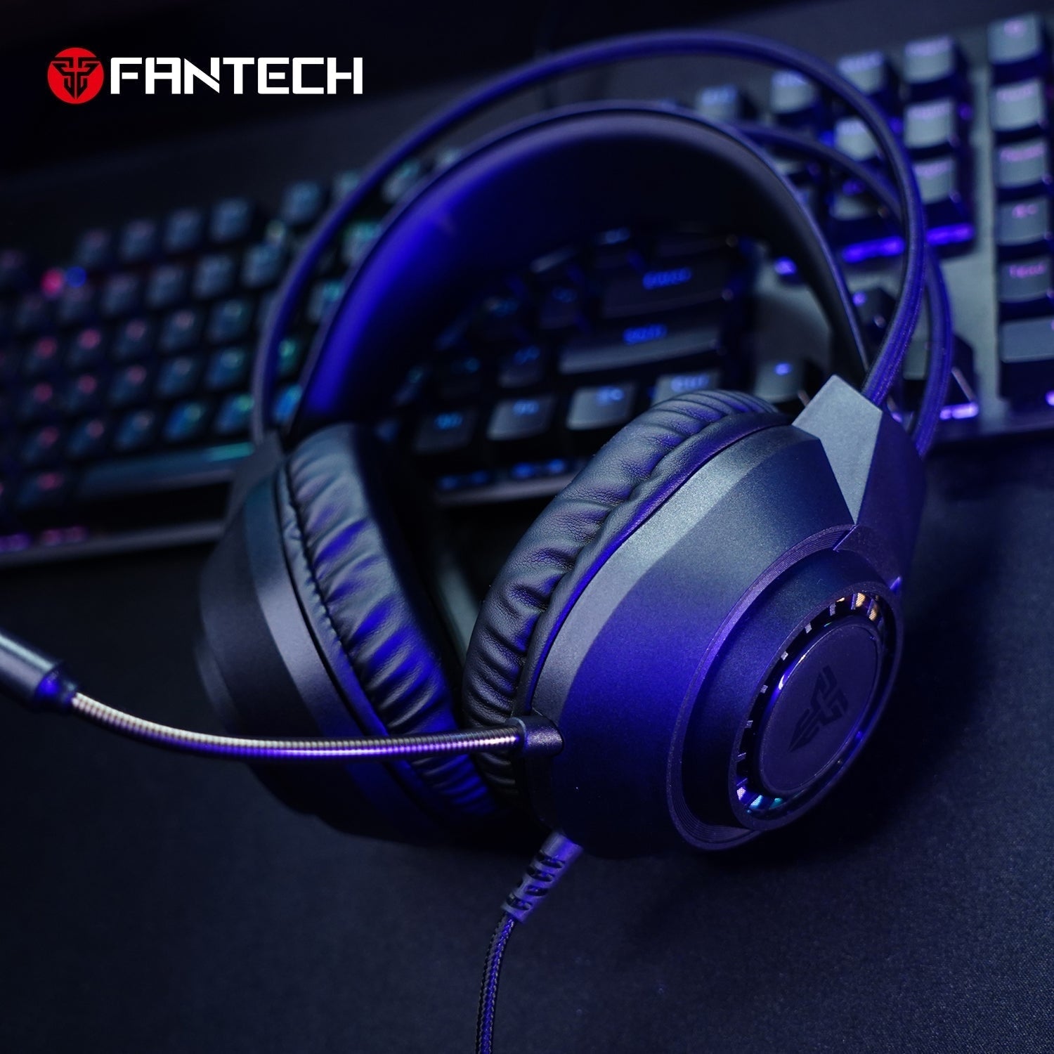 Fantech PORTAL HQ55 3.5mm Jack Headset Gaming RGB Audio