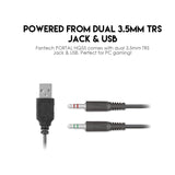 Fantech PORTAL HQ55 3.5mm Jack Headset Gaming RGB Audio