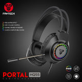 Fantech portal hq55 3.5mm jack headset gaming rgb - Fun Touch