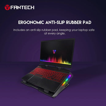 Fantech rgb notebook laptop cooling pad nc20