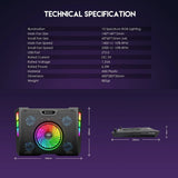 Fantech rgb notebook laptop cooling pad nc20