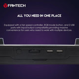Fantech rgb notebook laptop cooling pad nc20