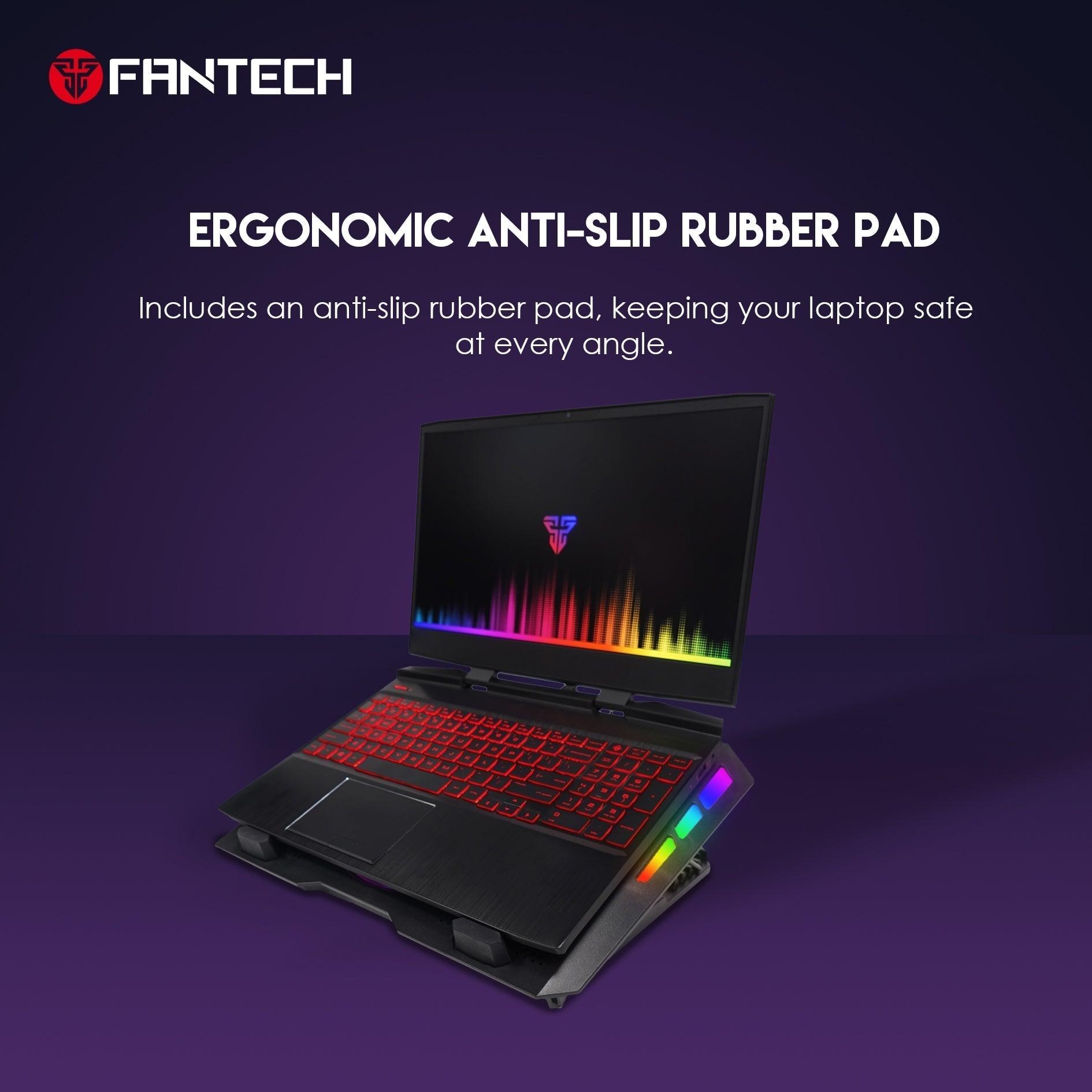 Fantech rgb notebook laptop cooling pad nc20 - Fun Touch