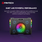 Fantech RGB Notebook Laptop Cooling Pad NC20 Cooling Stands