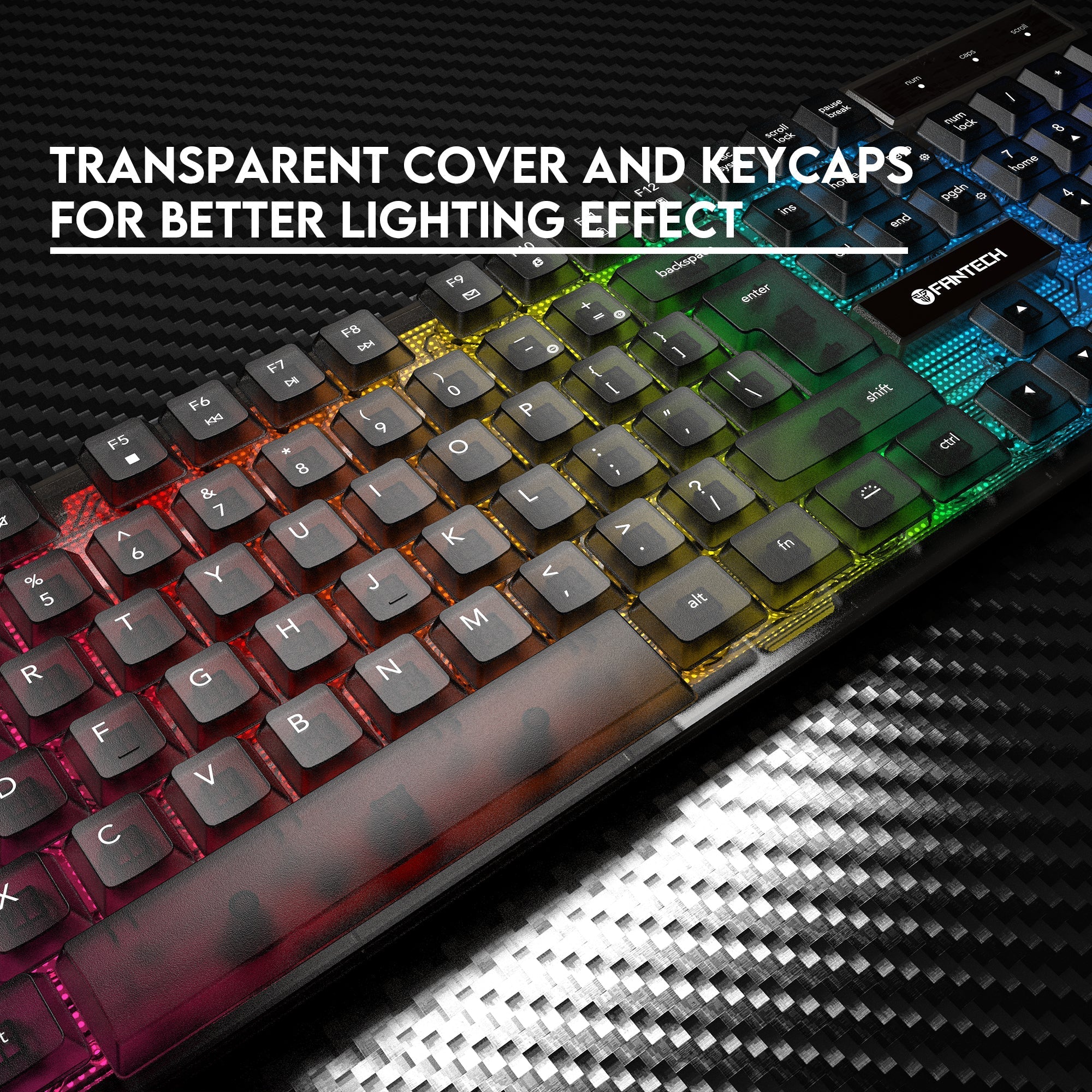 Fantech Shikari K515 RGB Membrane Gaming Keyboard Keyboard