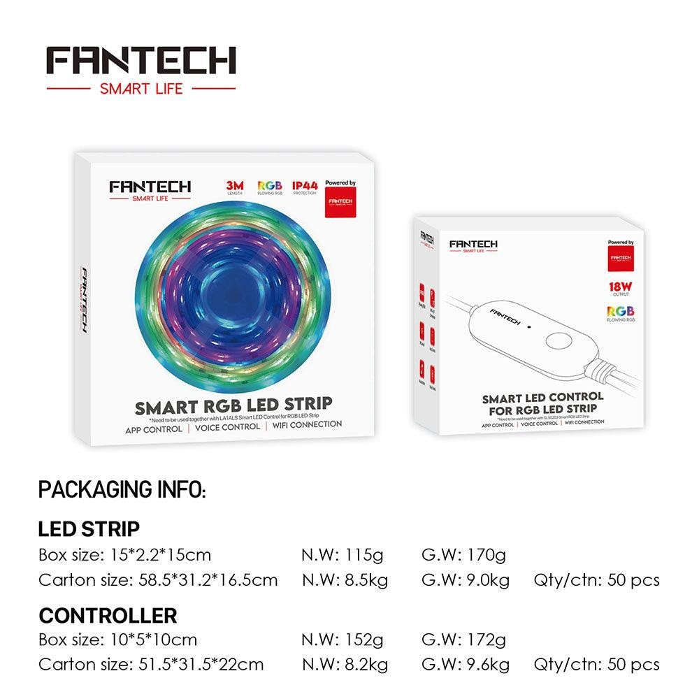 Fantech smart rgb led strip set sls0203 + la1als 3m