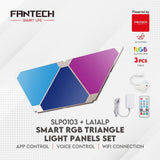 Fantech smart rgb triangle light panels set slp0103 + la1alp 3pcs - Fun Touch