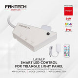 Fantech Smart RGB Triangle Light Panels Set SLP0103 + LA1ALP 6 Pcs Lightning
