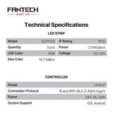 Fantech Smart RGB Triangle Light Panels Set SLP0103 + LA1ALP 9Pcs Lightning