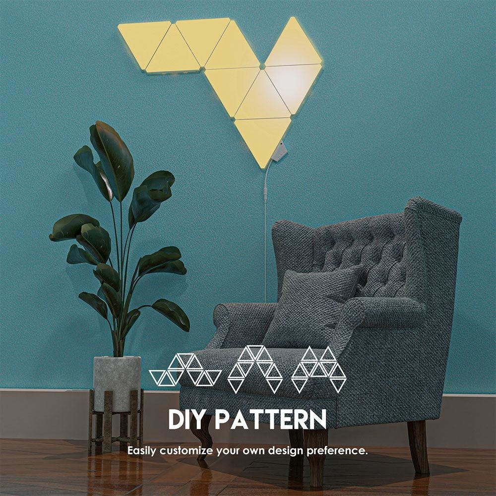 Fantech Smart RGB Triangle Light Panels Set SLP0103 + LA1ALP 9Pcs Lightning