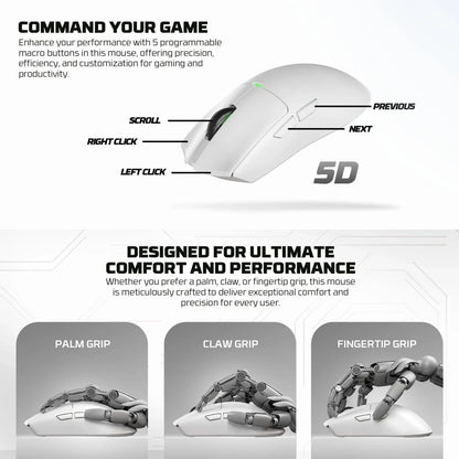 Fantech tantoe wg13e wireless mouse three-mode switching and magnetic black - mouse