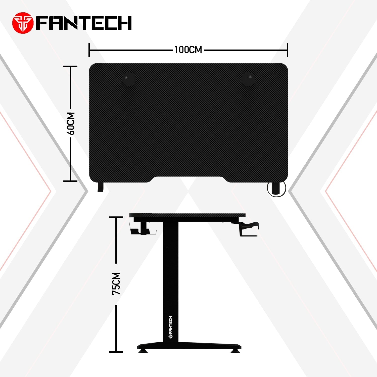 Fantech Tigris GD210 Gaming Desk RGB Illumination Premium and Sleek Large