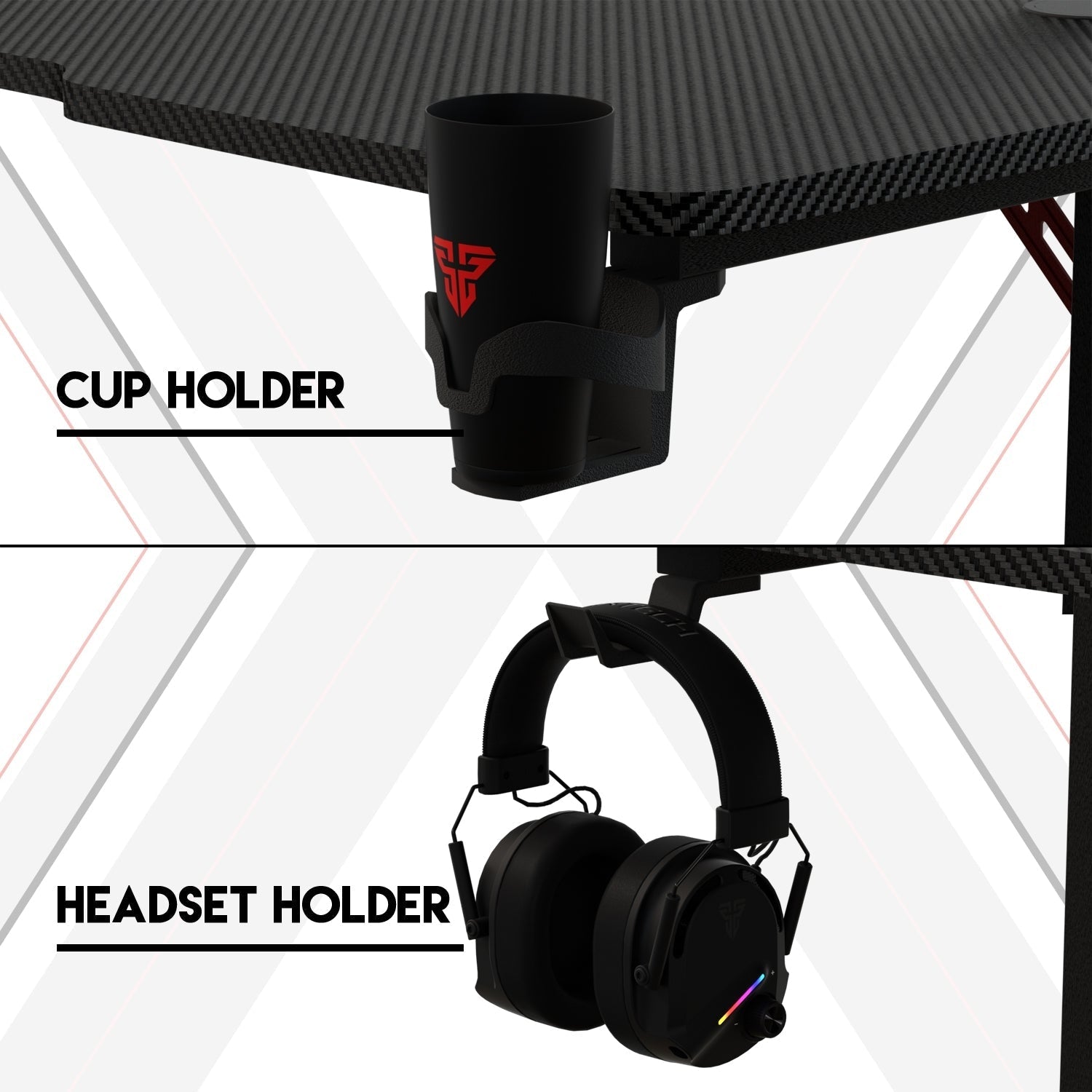 Fantech Tigris GD210 Gaming Desk RGB Illumination Premium and Sleek Large