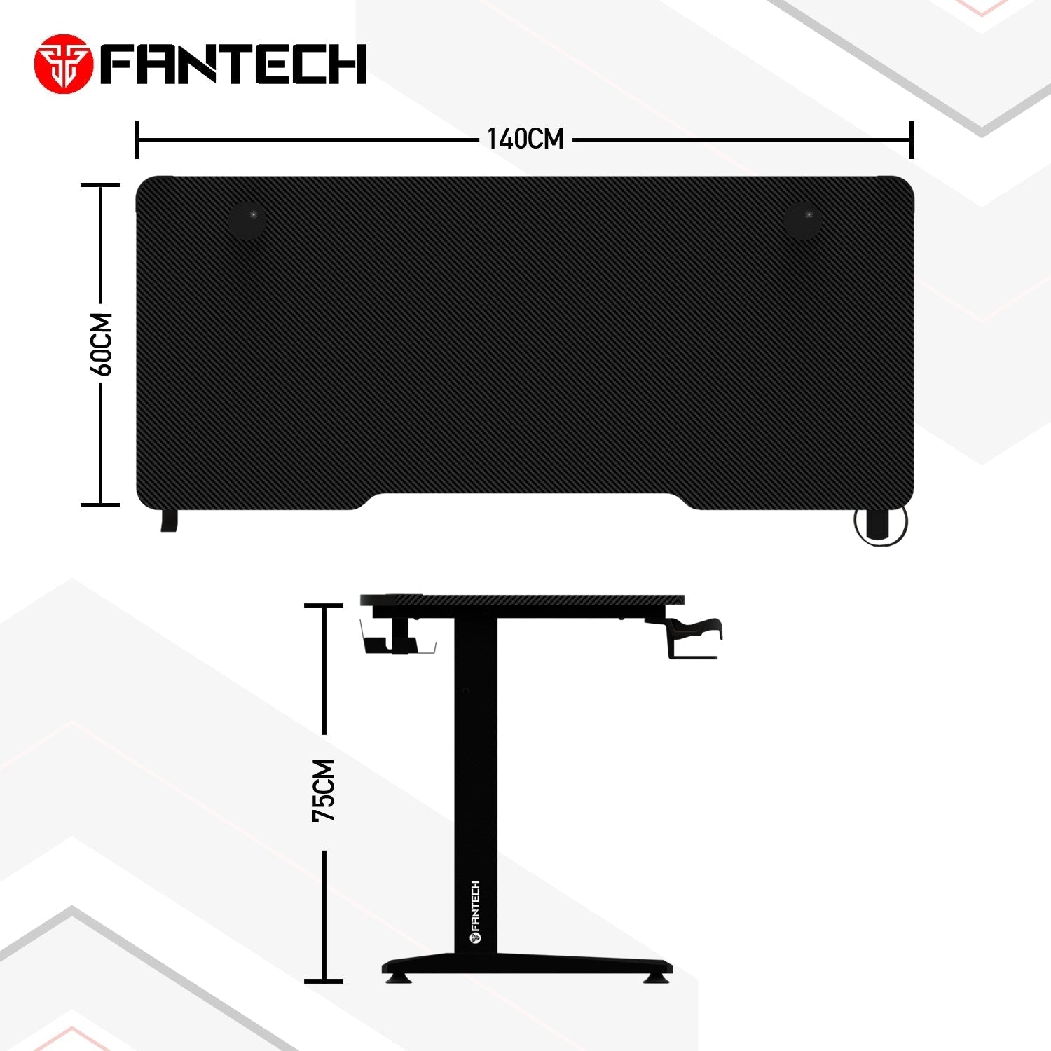 Fantech Tigris GD214 Gaming Desk RGB Illumination Premium and Sleek Large