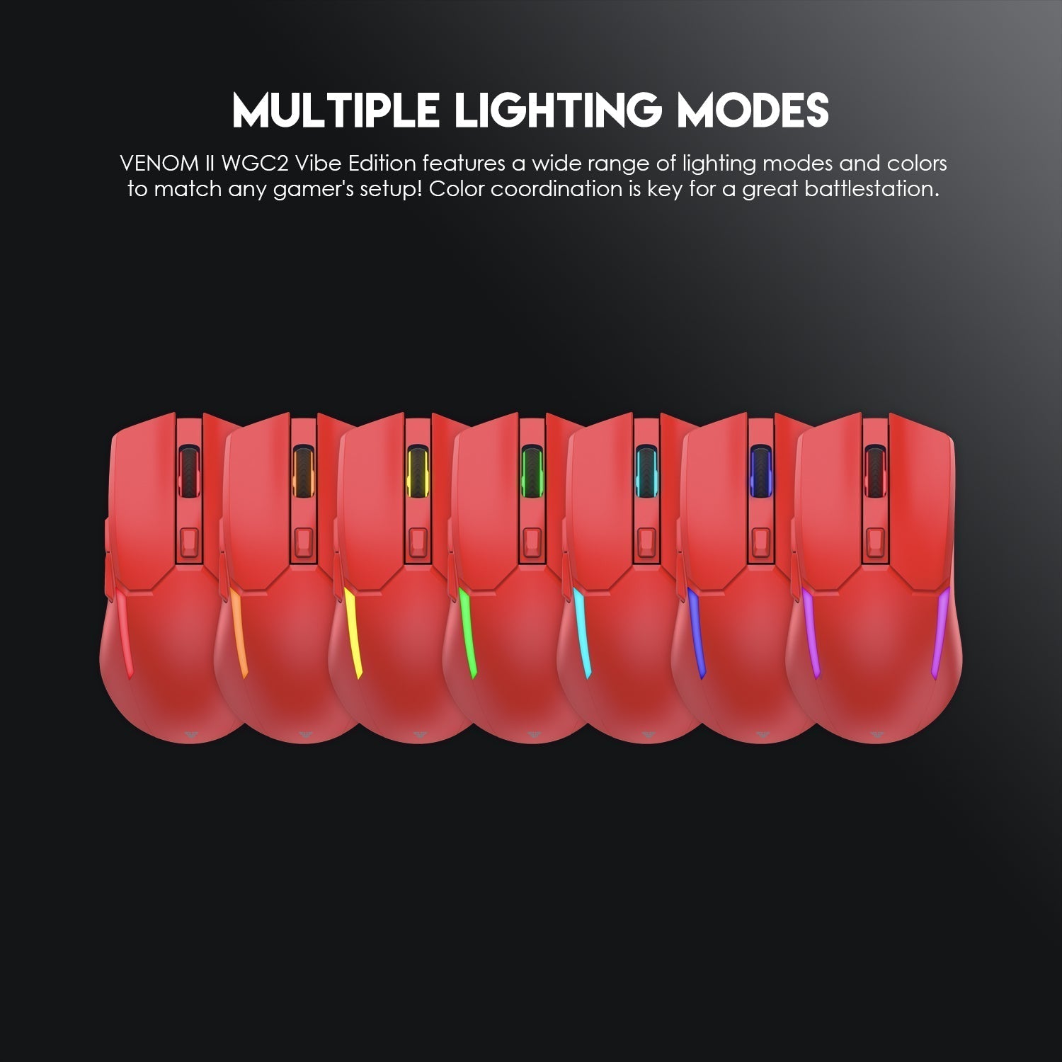 Fantech VENOM II WGC2 VIBE EDITION Red Mouse