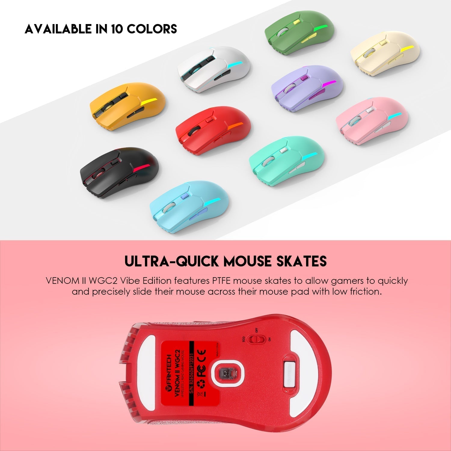 Fantech VENOM II WGC2 VIBE EDITION Red Mouse